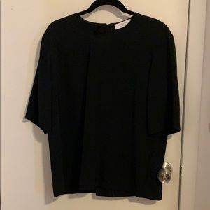 Everlane Japanese go weave zip back tee